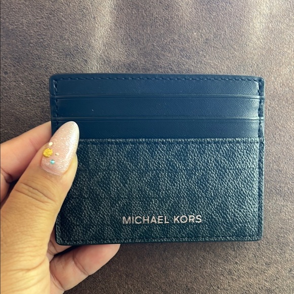 Michael Kors Black Quilted Key and Card Holder - Picture 1 of 5